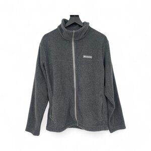 Mens Columbia Steens Mountain Full Zip Fleece Jacket Dark Gray Sportswear Large